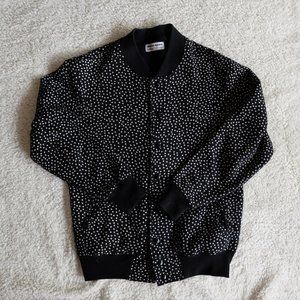 American Apparel Black w/ White Polka Dots Jacket